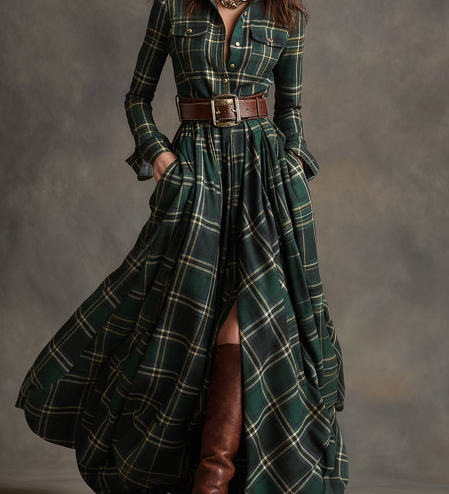 GIULIETTA™ / MAXIKLEID MIT KAROMUSTER