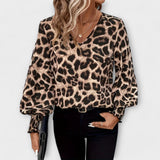 Stilizirana bluza z leopardjim vzorcem