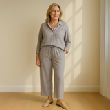 Yvonne™ | 2-delni set - Bluza in široke hlače