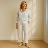 Yvonne™ | 2-delni set - Bluza in široke hlače