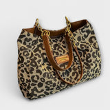 Eleanor | Leopardova platnena torba