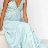 Janine™ | Elegantna obleka z V-izrezom