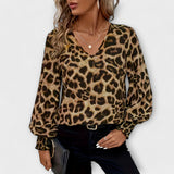 Stilizirana bluza z leopardjim vzorcem