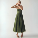 Maud™ | Elegantna plisirana obleka
