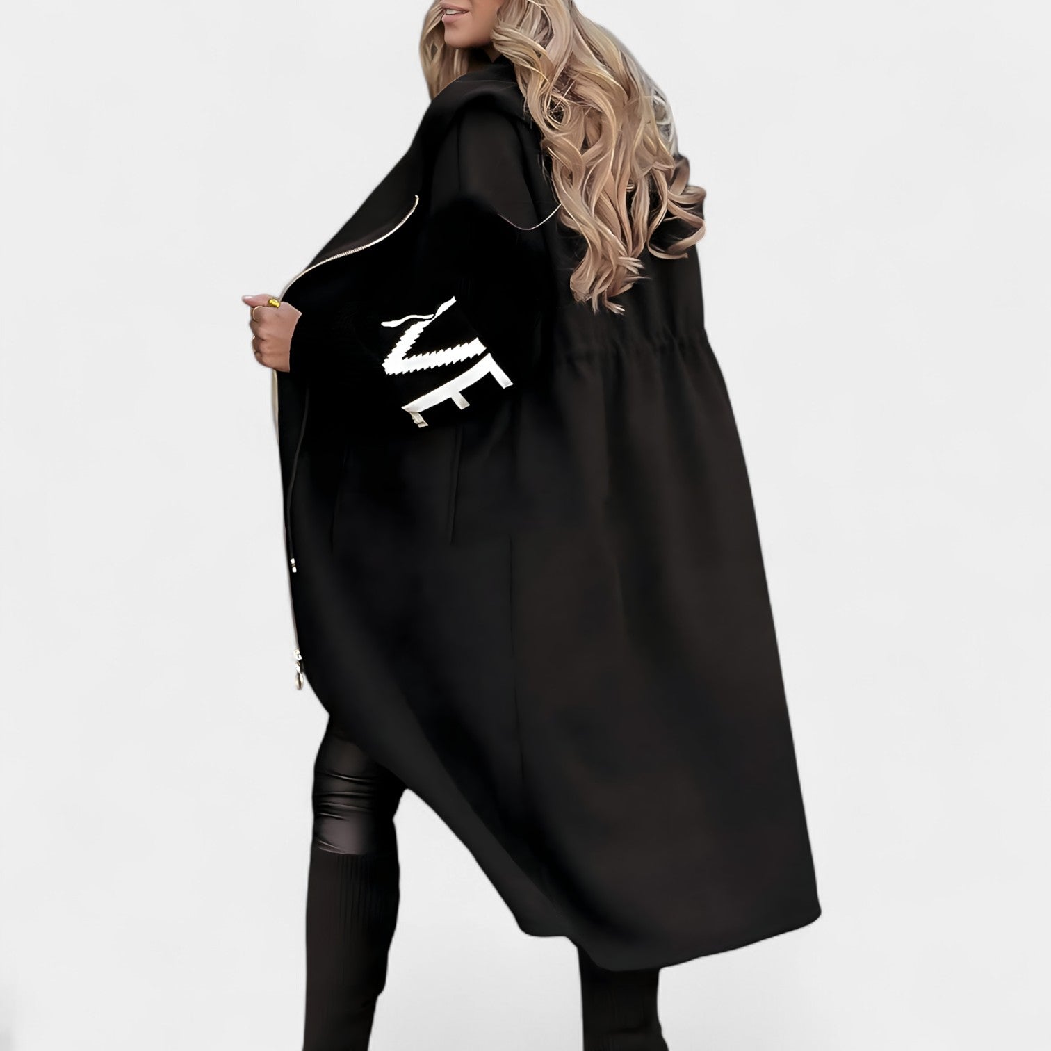 Jana – Plaščni cardigan s kapuco