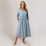 Natalie™ | Elegantna, laskava obleka