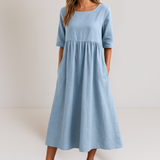 Natalie™ | Elegantna, laskava obleka