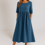 Natalie™ | Elegantna, laskava obleka
