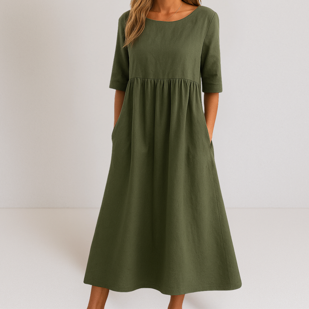 Natalie™ | Elegantna, laskava obleka
