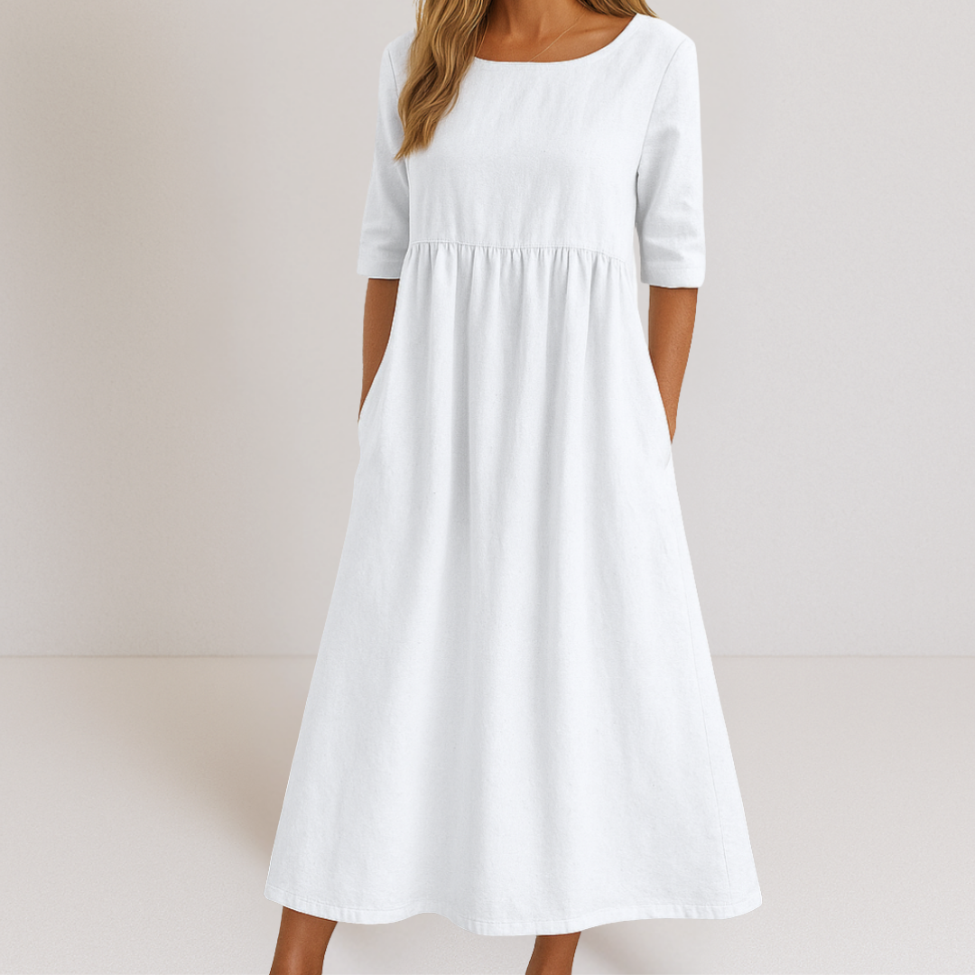 Natalie™ | Elegantna, laskava obleka