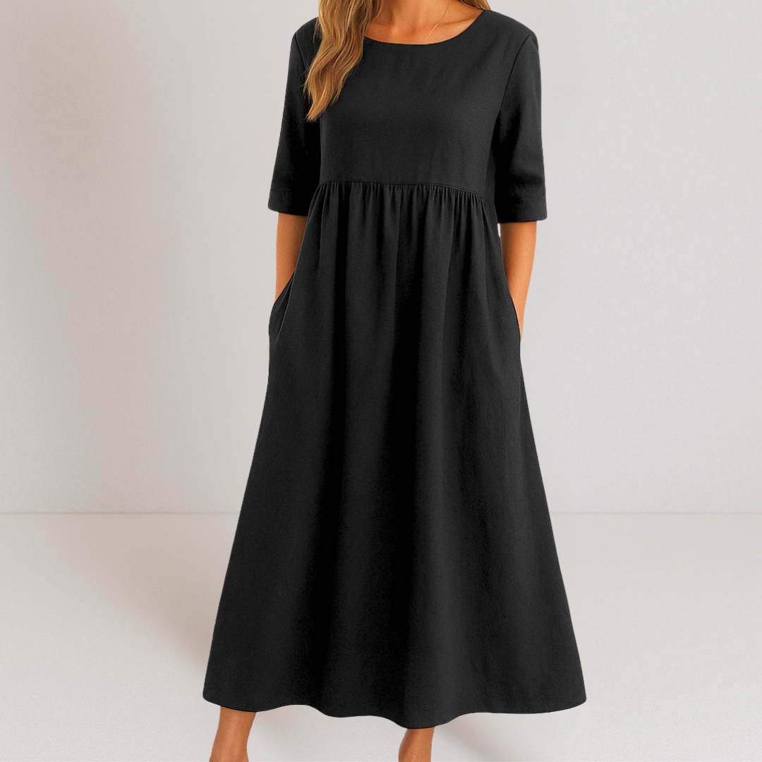 Natalie™ | Elegantna, laskava obleka