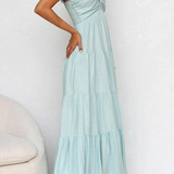 Janine™ | Elegantna obleka z V-izrezom