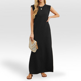Ineke™ | Elegantna obleka z okroglim izrezom
