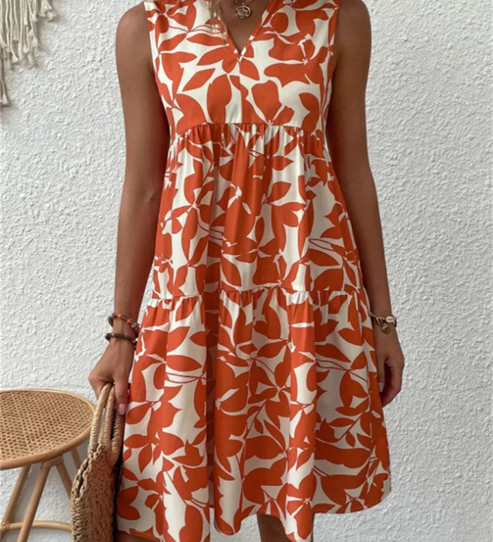 Maria™ | Elegantna obleka z V-izrezom