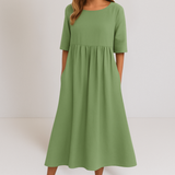 Natalie™ | Elegantna, laskava obleka