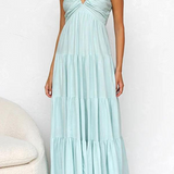 Janine™ | Elegantna obleka z V-izrezom