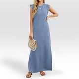 Ineke™ | Elegantna obleka z okroglim izrezom