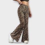 Leopardjeve Bootcut Hlače