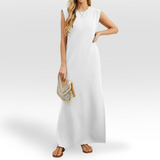 Ineke™ | Elegantna obleka z okroglim izrezom