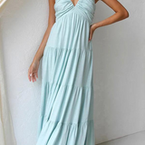 Janine™ | Elegantna obleka z V-izrezom