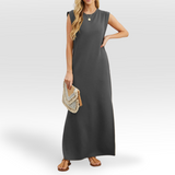 Ineke™ | Elegantna obleka z okroglim izrezom