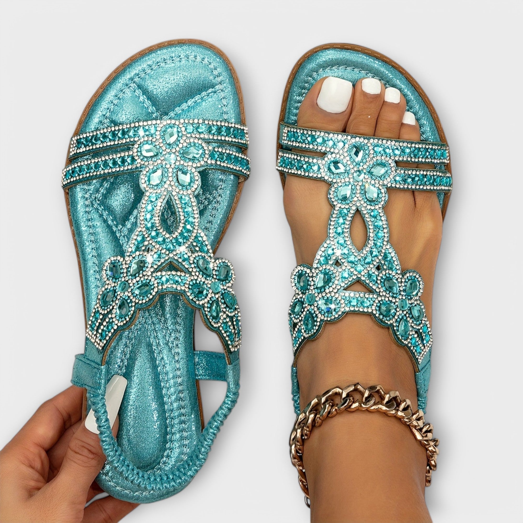 Birgit - Ortopedske sandale z boho šarmom