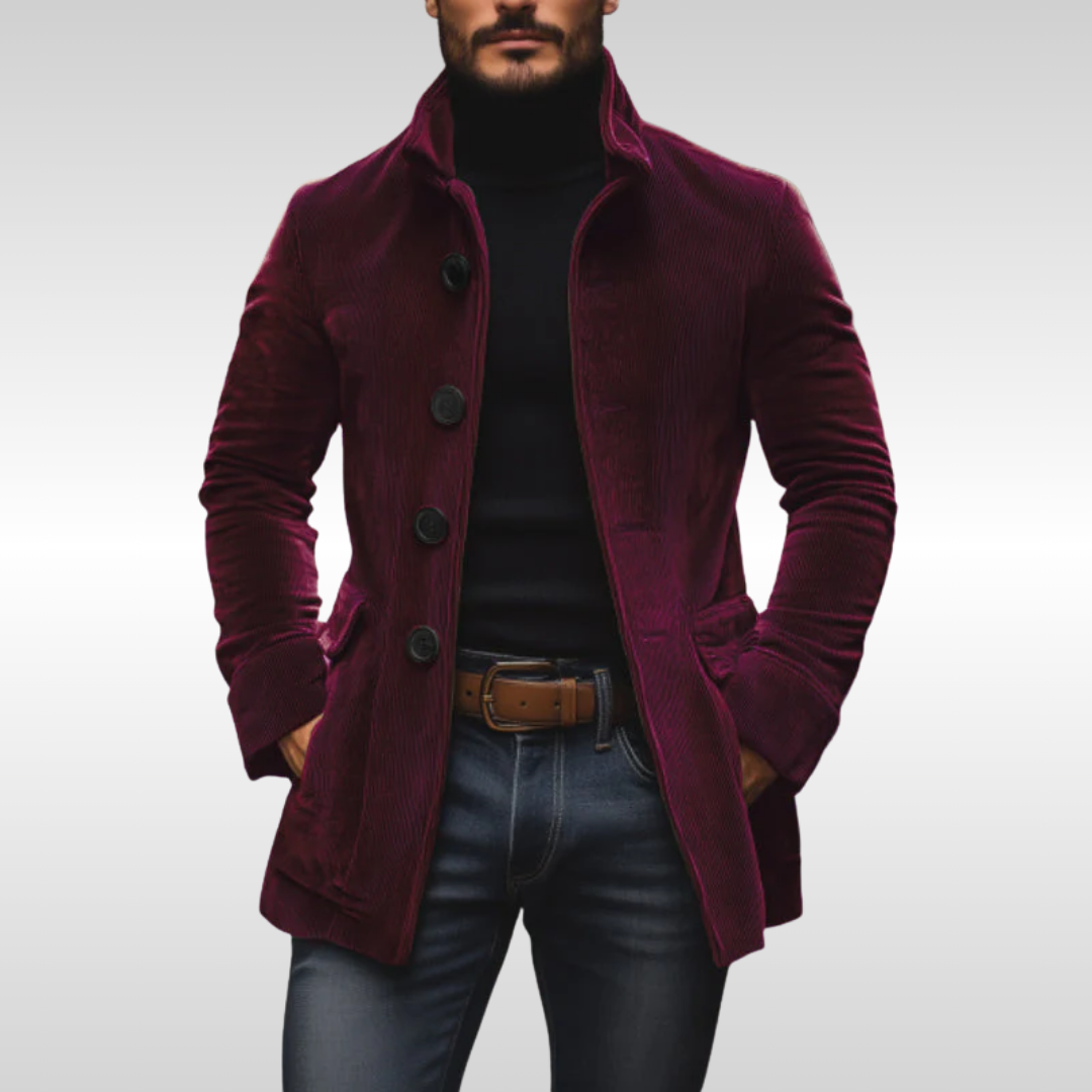 Jakub - Rjav kordni blazer
