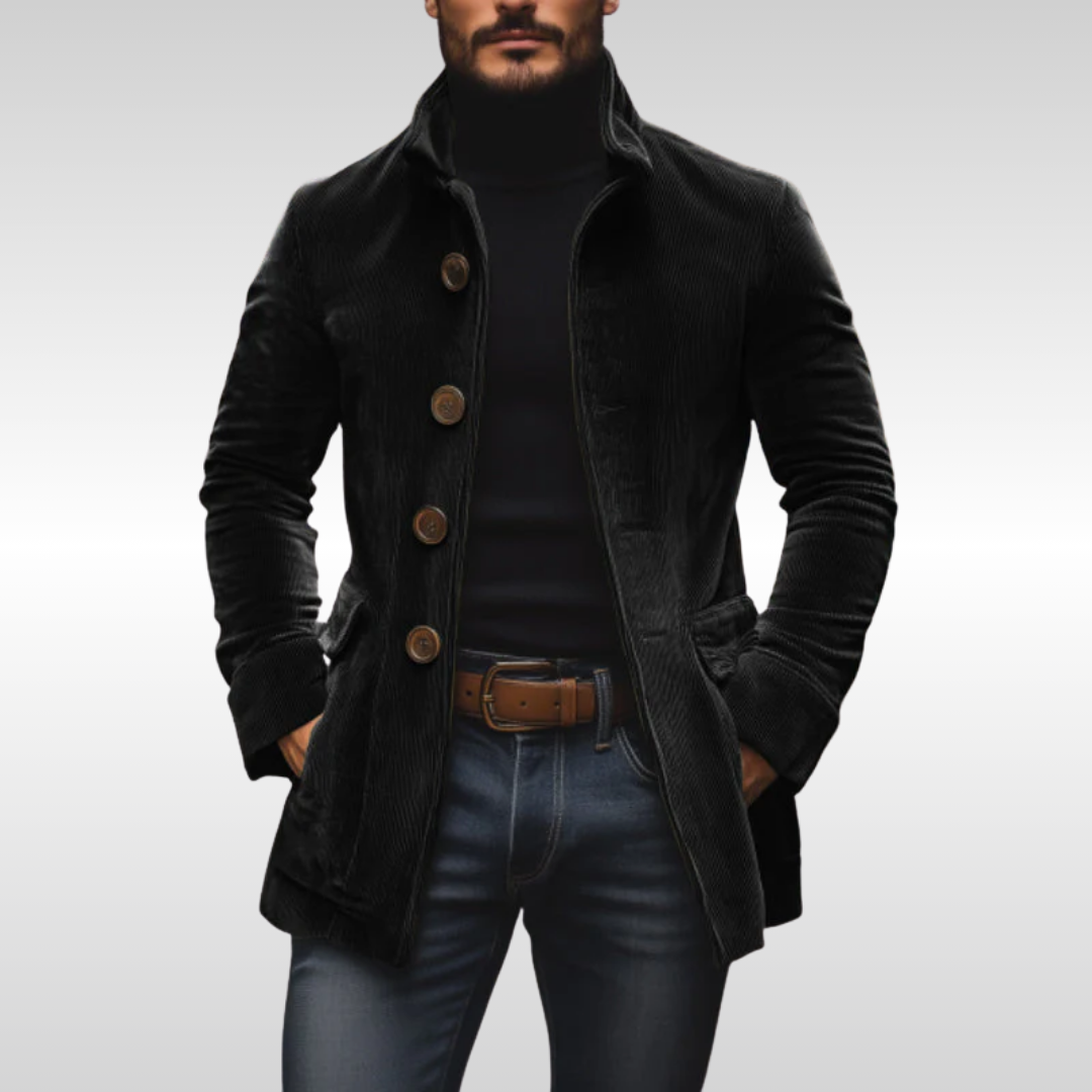 Jakub - Rjav kordni blazer