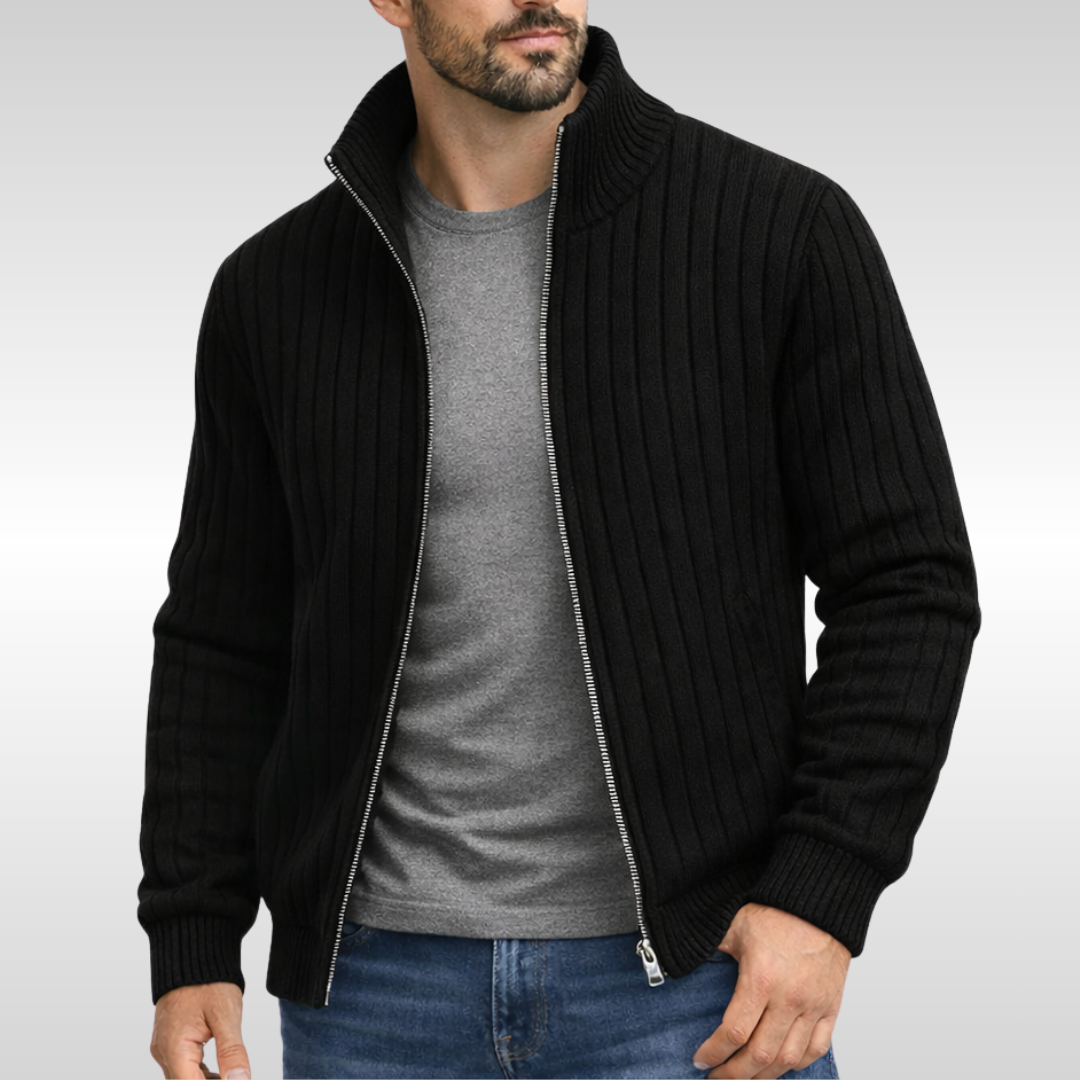 Tiberius™ – Elegantni cardigan z zadrgo