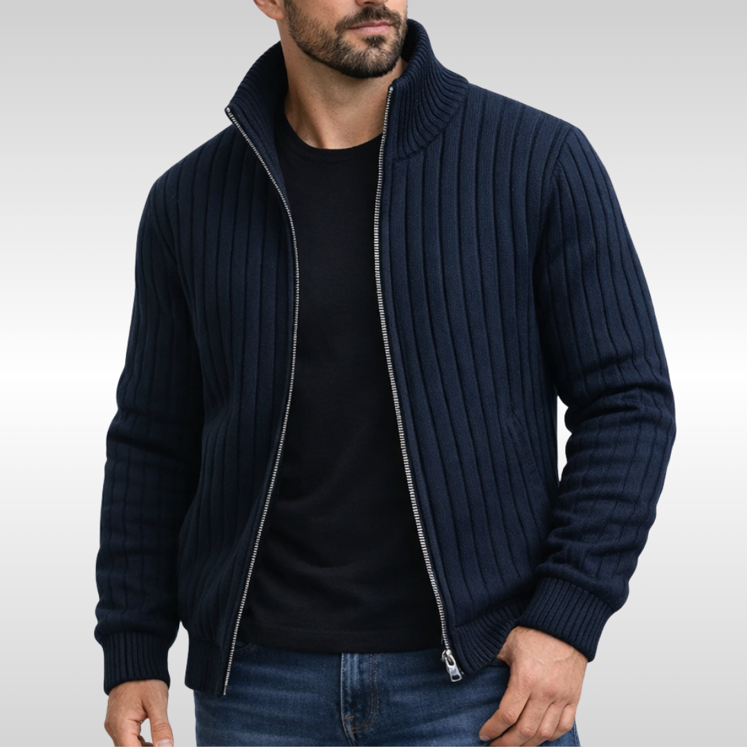Tiberius™ – Elegantni cardigan z zadrgo
