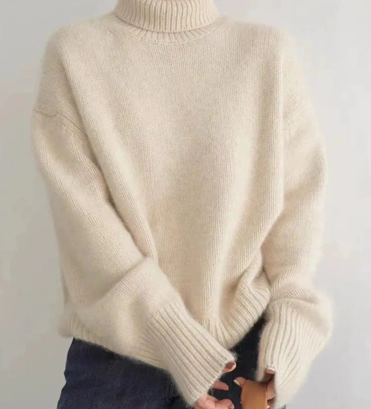 Collaria™ – Eleganten pulover z visokim ovratnikom
