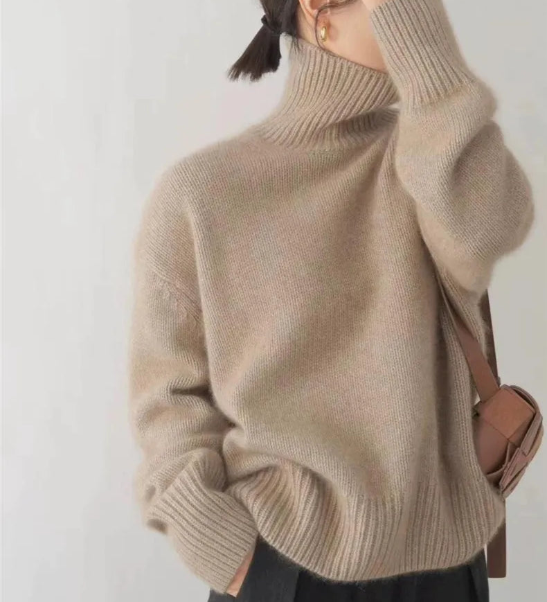 Collaria™ – Eleganten pulover z visokim ovratnikom