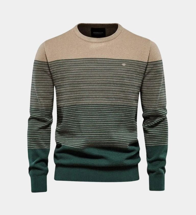 LUKAS™ | PULOVER Z OKROGLIM DEKOLTOM
