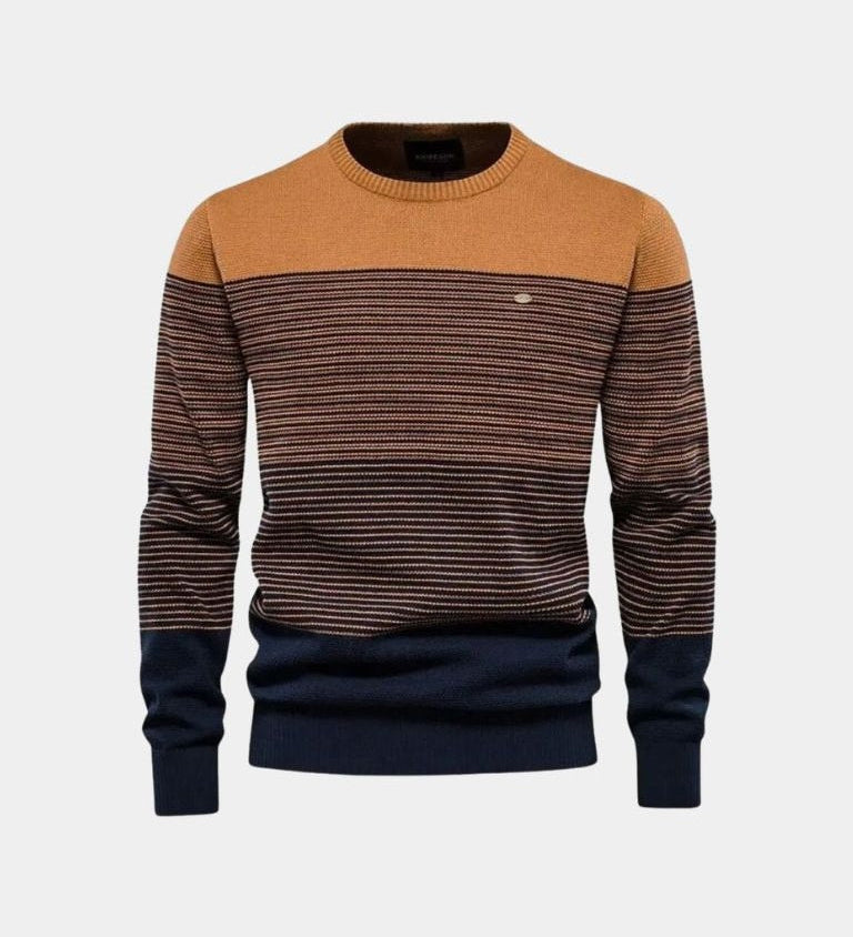 LUKAS™ | PULOVER Z OKROGLIM DEKOLTOM