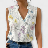 Mehak poletni top z V-izrezom