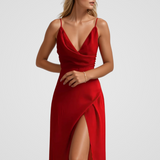Marie™ | Elegantna obleka z visokim razporkom