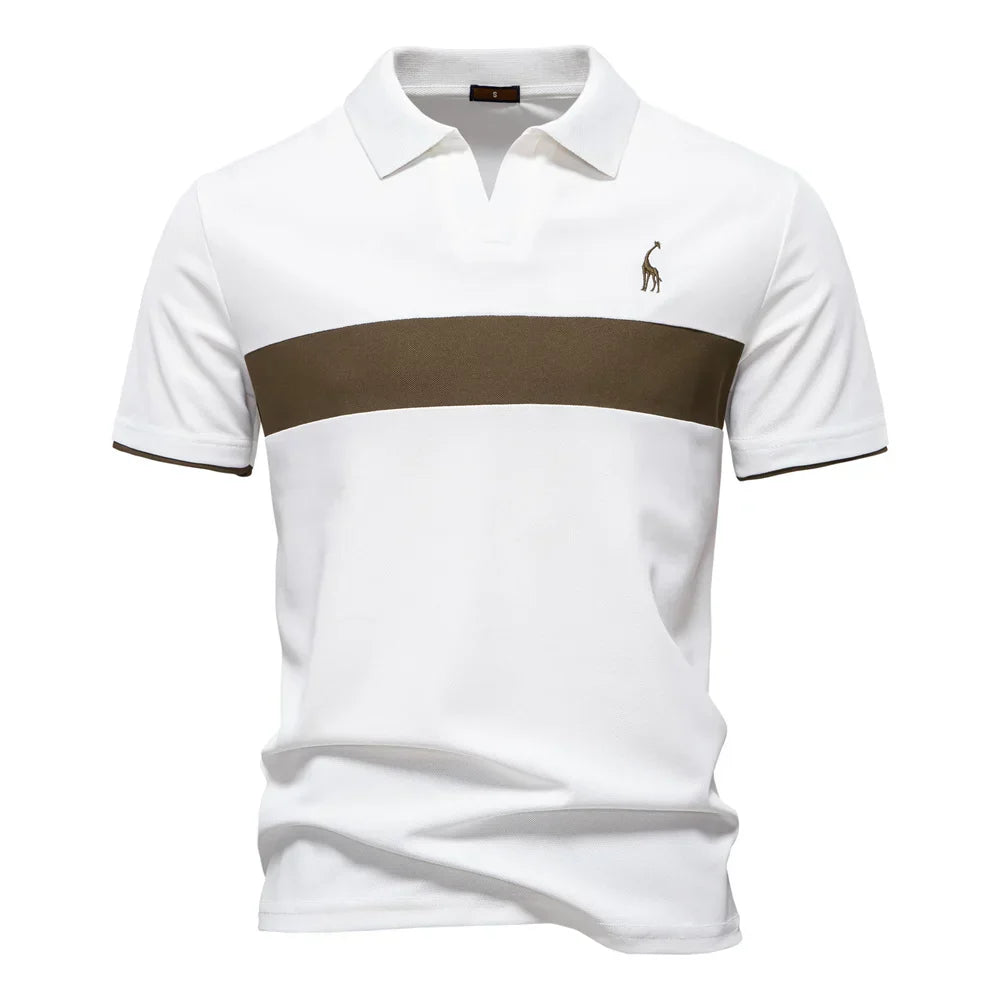 BRUNO™ | MOŠKA POLO MAJICA S BARVNIM BLOKOM