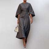 Cally™ - Dolga obleka s kimono rokavi