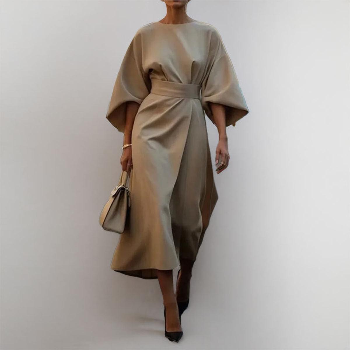 Cally™ - Dolga obleka s kimono rokavi