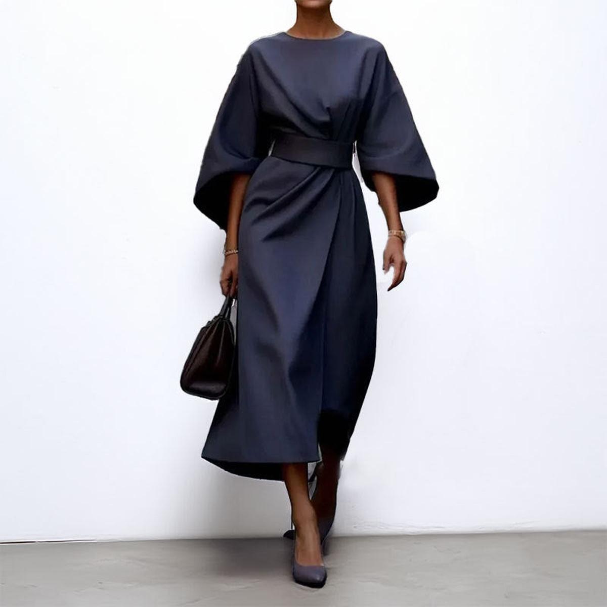 Cally™ - Dolga obleka s kimono rokavi