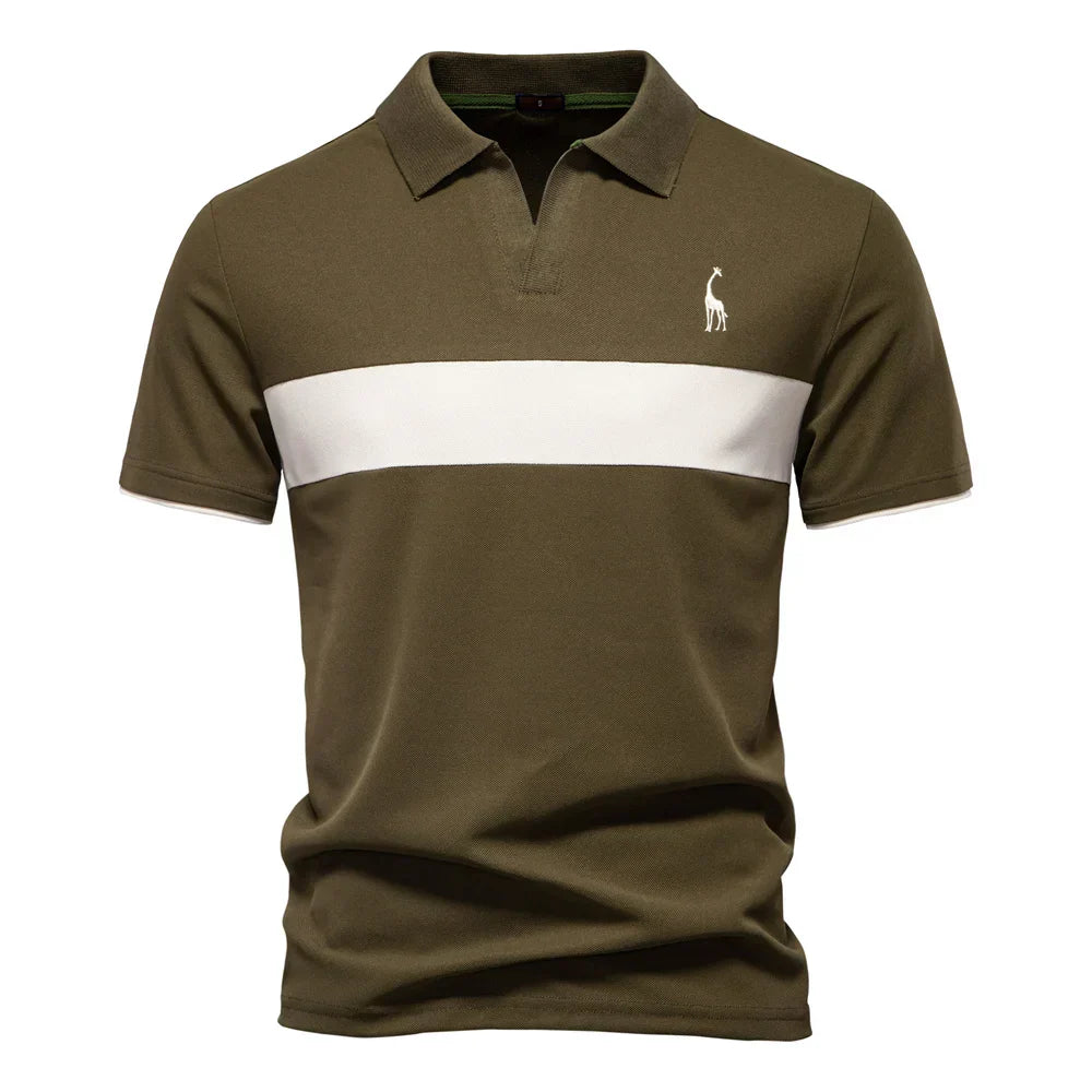 BRUNO™ | MOŠKA POLO MAJICA S BARVNIM BLOKOM
