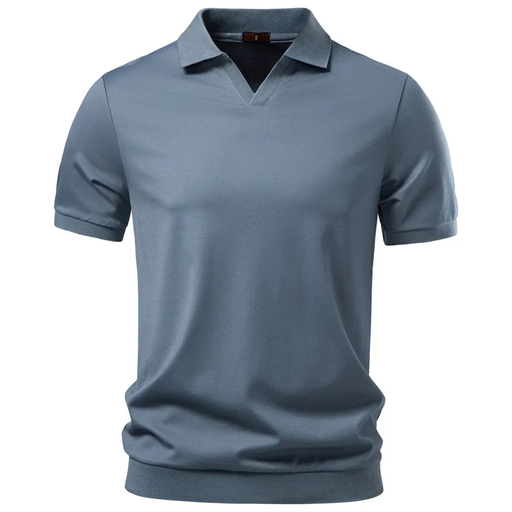 FRANK™ | POLO MAJICA Z V-IZREZOM, KI DIHA