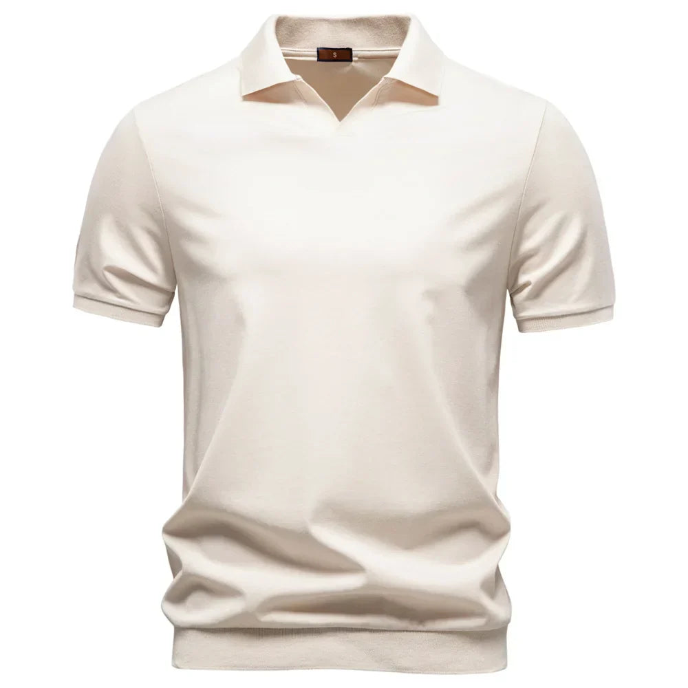FRANK™ | POLO MAJICA Z V-IZREZOM, KI DIHA