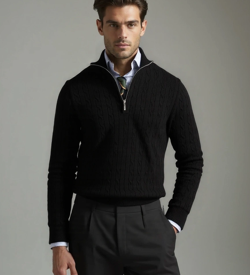 JAN™ | ZIP-PULOVER Z MOTIVOM