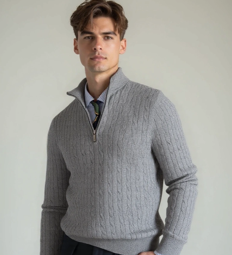 JAN™ | ZIP-PULOVER Z MOTIVOM