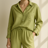 Yvonne™ | 2-delni set - Bluza in široke hlače
