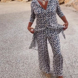 Amalia™ | Dvodelni set z vintage potiskom