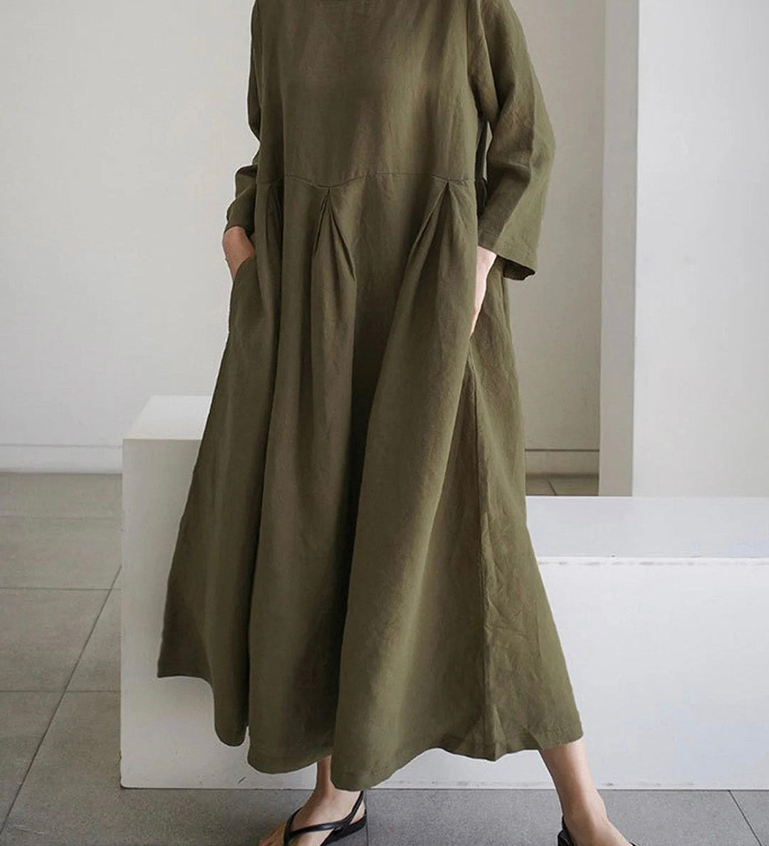 Jessica™ | Elegantna obleka z žepi